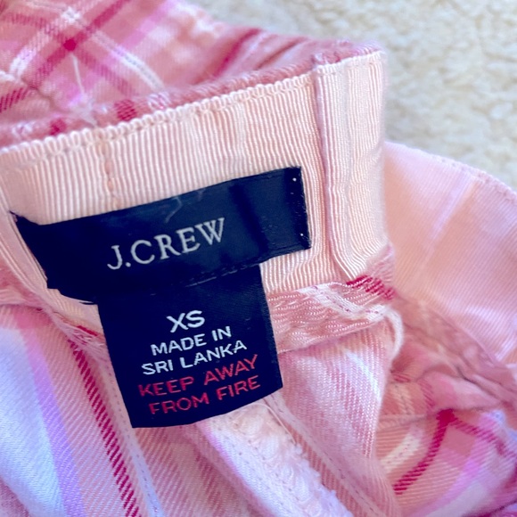 J. Crew Flannel long-sleeve pajama set in Blush Tartan - Picture 5 of 7